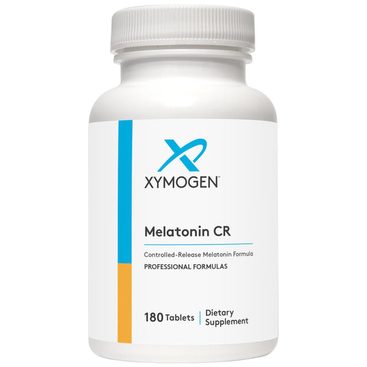 XYMOGEN Melatonin CR 5mg bottle with time-release tablets