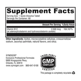 XYMOGEN Adeno+Hydroxo B12 lozenges back panel