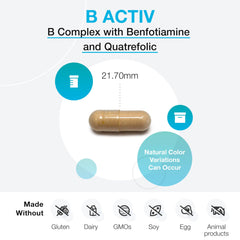 Capsules of XYMOGEN B Activ Vitamin B Complex