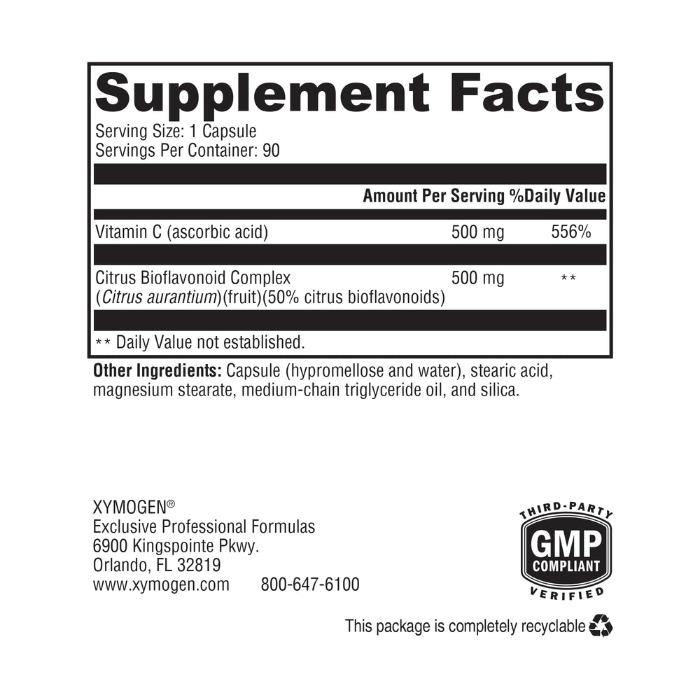 Gluten-free and dairy-free Vitamin C supplement