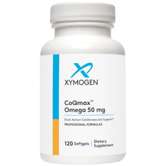 XYMOGEN CoQmax Omega 50 mg bottle with label
