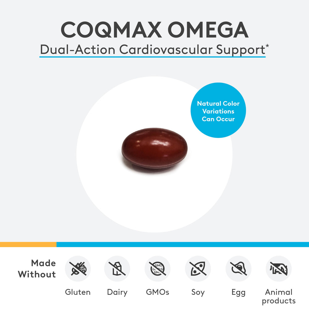 Packaging box for XYMOGEN CoQmax Omega 50 mg