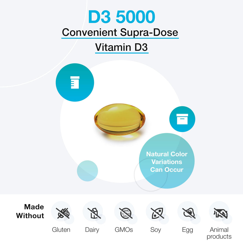 XYMOGEN D3 5000 IU softgels – 90 count (image 1)