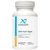 Bottle of XYMOGEN DHA from Algae supplement