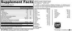 Close-up of vanilla collagen peptides with HMB and Vitamin D3 labels