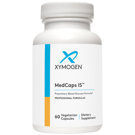 XYMOGEN MedCaps bottle label with 60 capsules