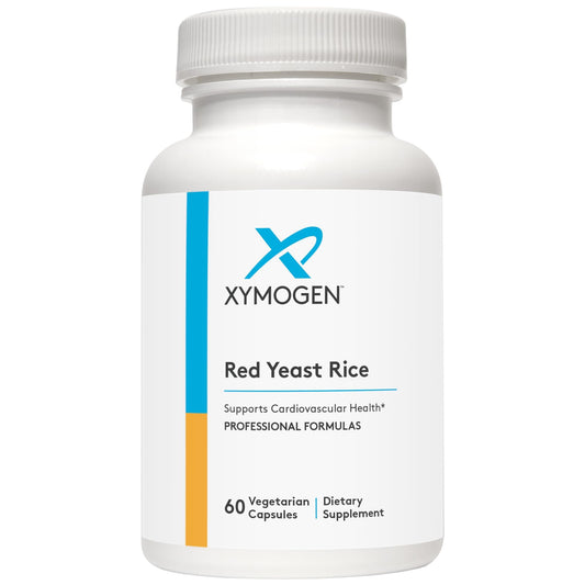 Bottle of XYMOGEN Red Yeast Rice 60 capsules