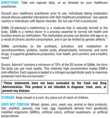 Graphic illustrating liver health and mood support from SAM-e