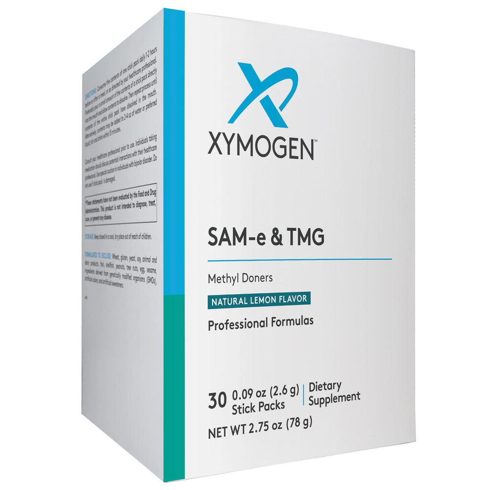 XYMOGEN SAM-e & TMG bottle label