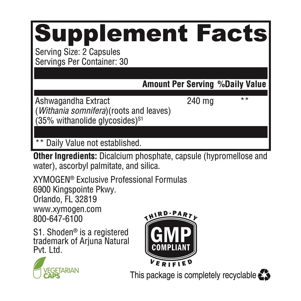 Shoden purified ashwagandha extract from leaves and roots