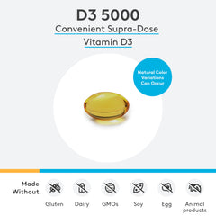 Close-up of Xymogen D3 5000 IU softgels