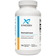 XYMOGEN Nattokinase bottle shows heart health support and natural enzyme action