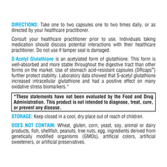 XYMOGEN S Acetyl Glutathione bottle on kitchen counter for daily routine.