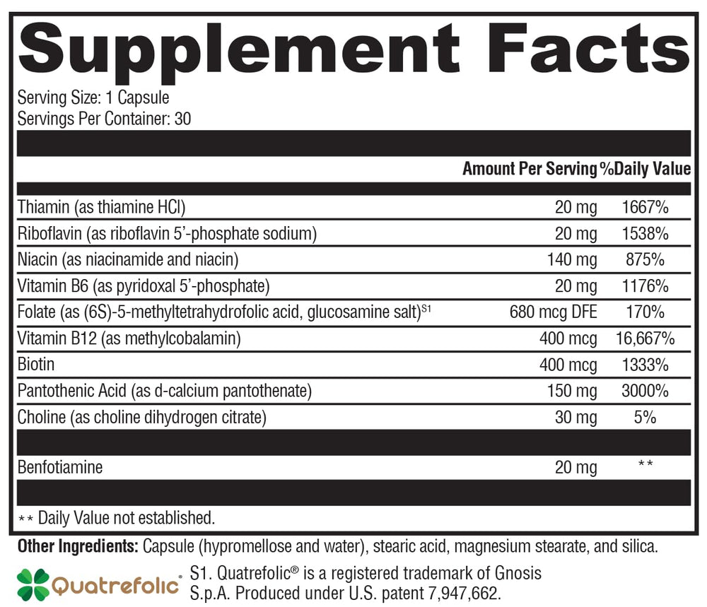 Thiamine benfotiamine in B Activ
