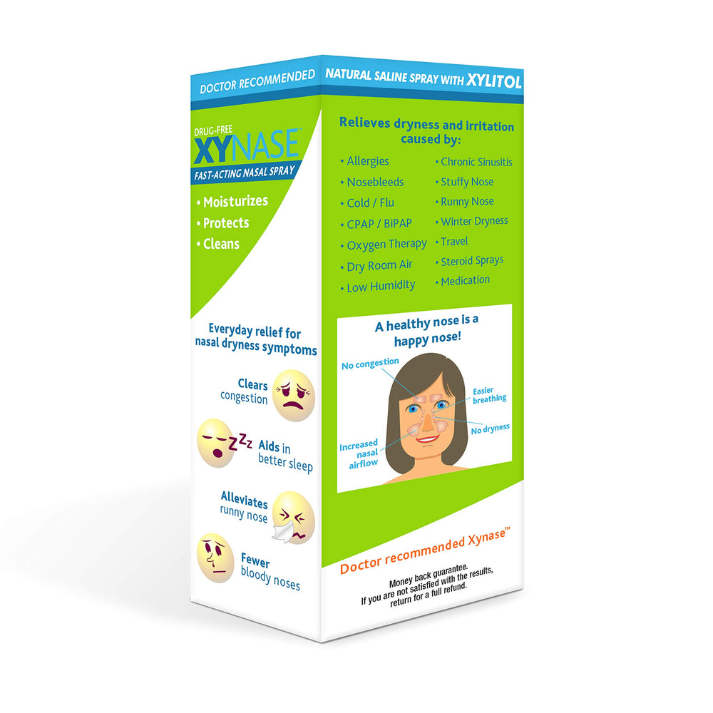 Xynase family-use image suggests safe daily nasal care