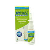 Xynase natural saline nasal spray bottle for gentle congestion relief