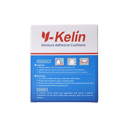 Soft hold cushion on denture for sore gums with Y-Kelin