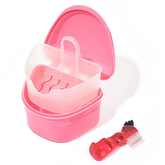 Y-Kelin pink denture bath box
