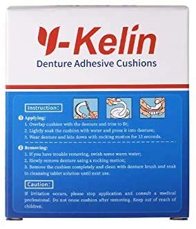 Applying cushion to denture for secure hold