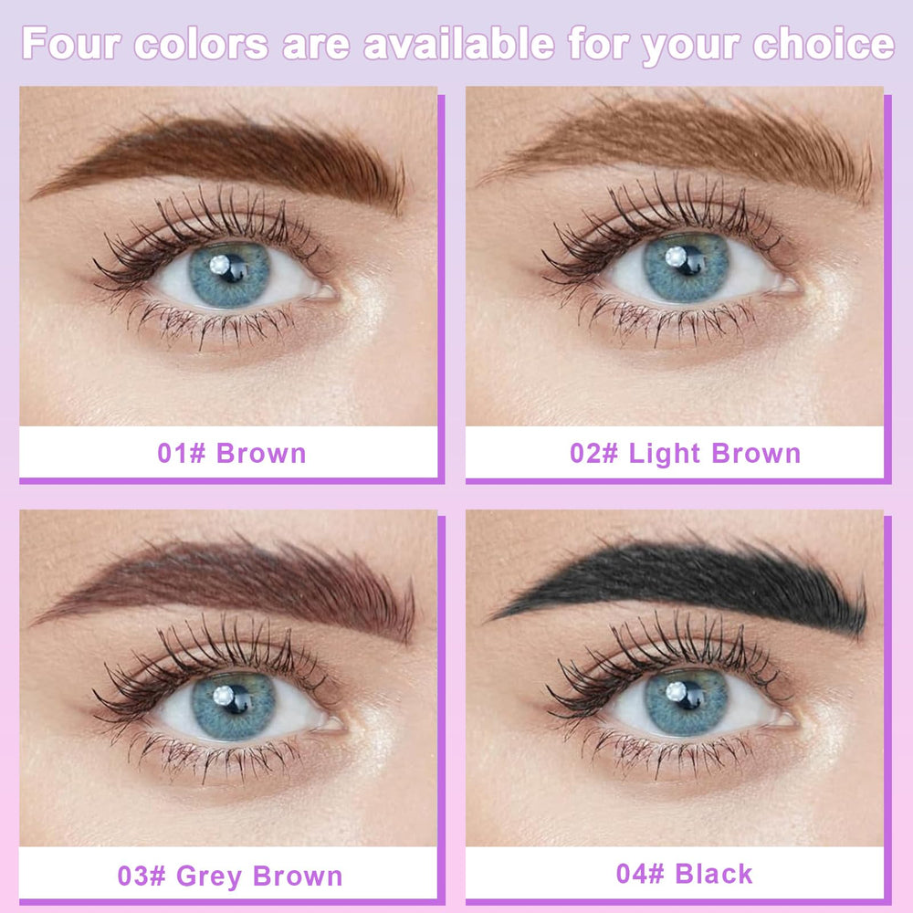 Yabacado waterproof brow tint swatch illustrates smudge-proof wear