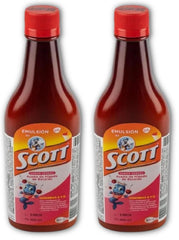 YAHVE Cherry flavor cod liver oil emulsion bottles pack of 2