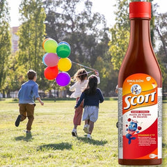 YAHVE kids dietary supplement packaging showing cherry flavor cod liver oil emulsion pack of 2