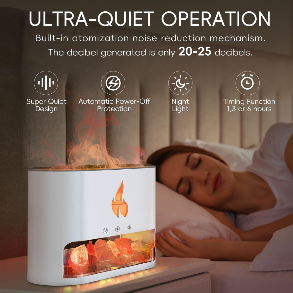 YALEDI diffuser releasing mist from 250ml water tank in white