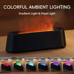 Remote control for YALEDI 250ml diffuser placed on a nightstand