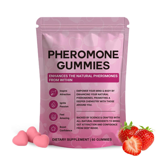 Front view of Yalei Pheromone Gummies for Women – Strawberry flavor packaging