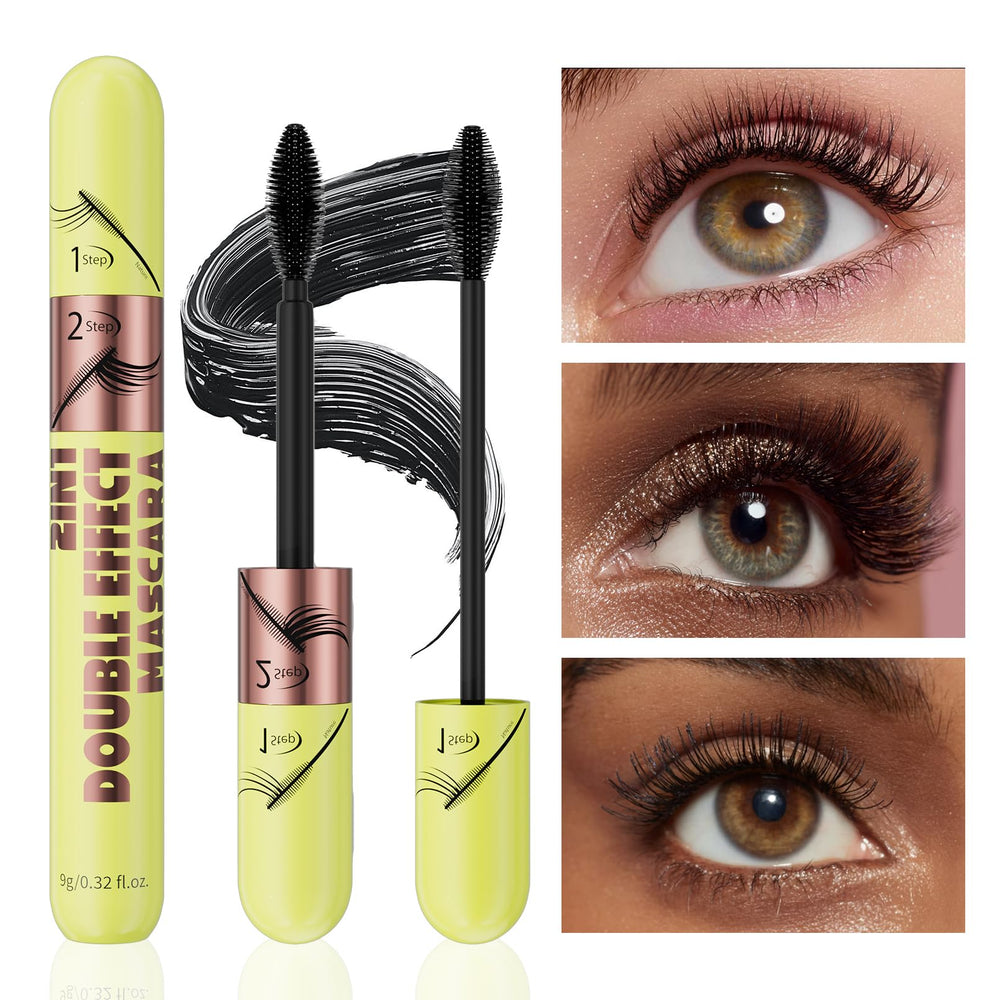 Yanqina mascara final look highlights dramatic yet natural lashes.