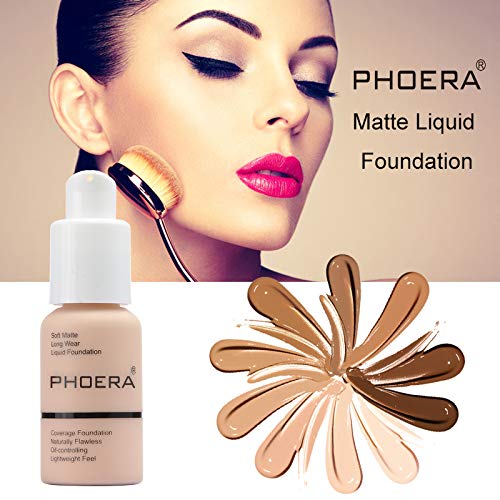 Yaper PHOERA Foundation 101 Porcelain swatch shows pale undertone compatibility.