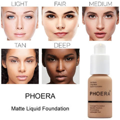 Yaper Phoera Foundation full coverage swatch on skin for even tone