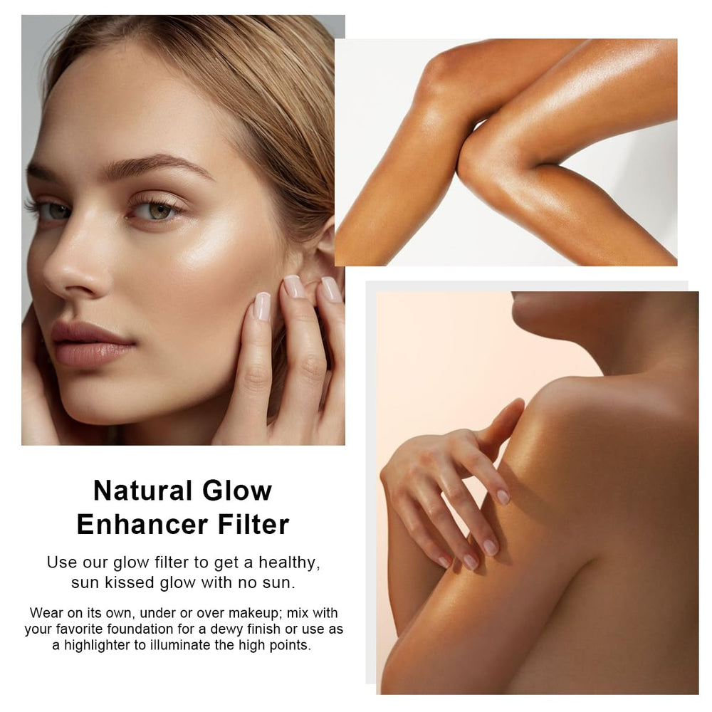 Yaper PHOERA Skin Glow Tint texture closeup highlights lightweight formula and glow