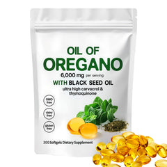 YATIME Oil of Oregano with Black Seed Oil bottle front
