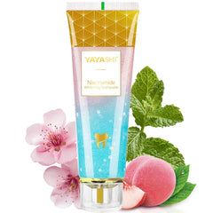 Front view of YAYASHI Niacinamide Whitening Toothpaste tube