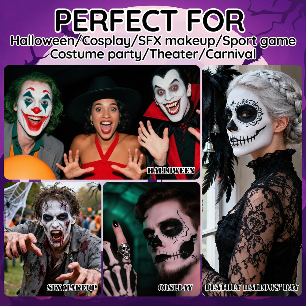YBUETE clown makeup creative style supports vivid costumes at parties