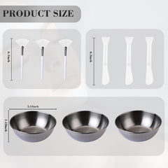 YBSAHLYY stainless steel bowls with scratch-resistant finish for long use
