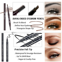 YBUETE waterproof eyeliner for sharp eye definition that lasts.