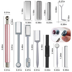 YECIRALA dual-ended silver magnet pen enabling precise S-curves and shapes.