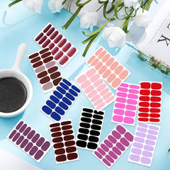 YECIRALA nail wraps applied on nails with smooth edges