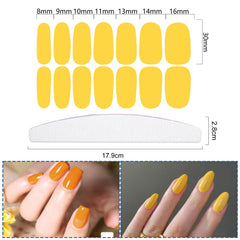 YECIRALA self-adhesive nail stickers for easy, mess-free at-home application.