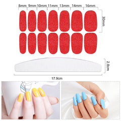YECIRALA 20 sheets of self-adhesive wraps for easy home manicures.