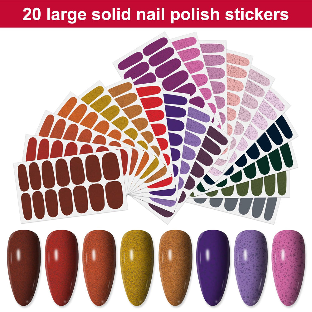 YECIRALA pink-red nail wrap sheets show multiple sizes