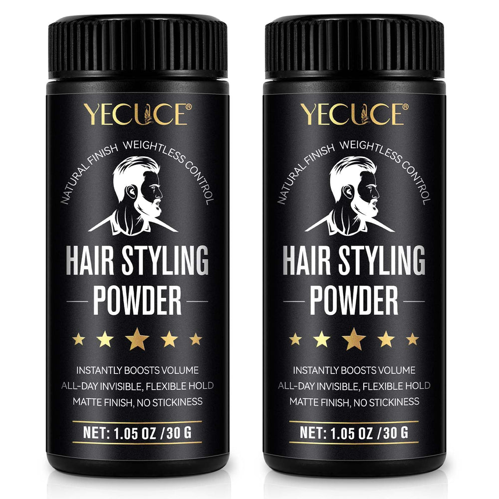 Yecuce hair powder pack with two tubes for instant volume and texture.