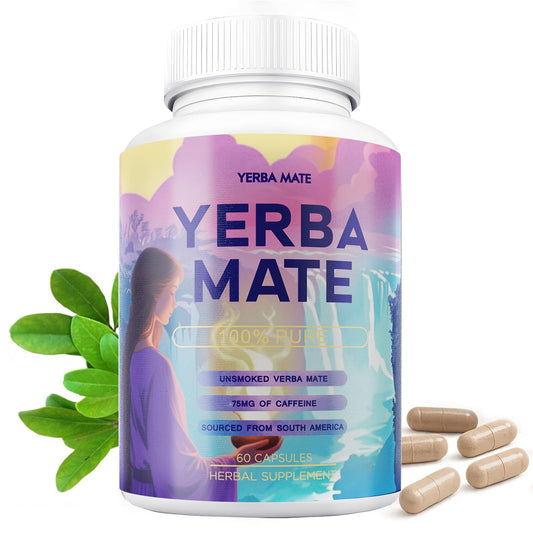 Yerba Mate Capsules bottle – front view