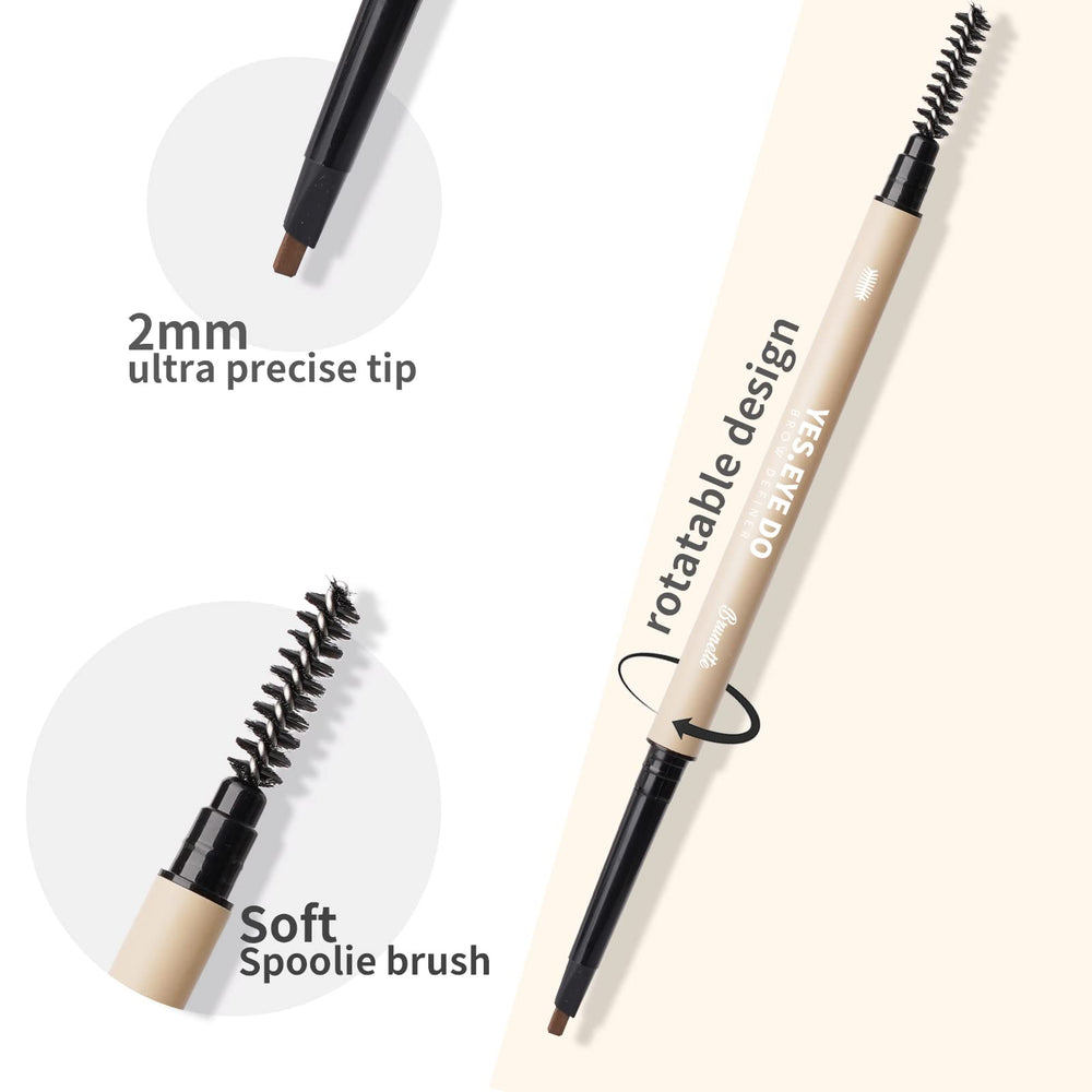YES.EYE DO dual-ended brow pencil with triangular tip for contouring.