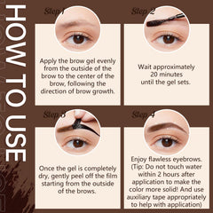 Yetary QICIY peel-off gel removes cleanly for tidy brows.