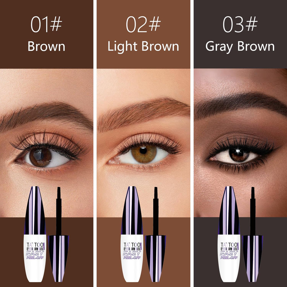 Yetary QICIY brow gel light brown tint for natural daytime definition.