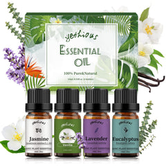 Yethious lavender essential oil bottle for calming diffuser aromatherapy.