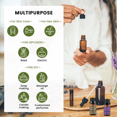 Aromatherapy setup with diffuser using Yethious oils